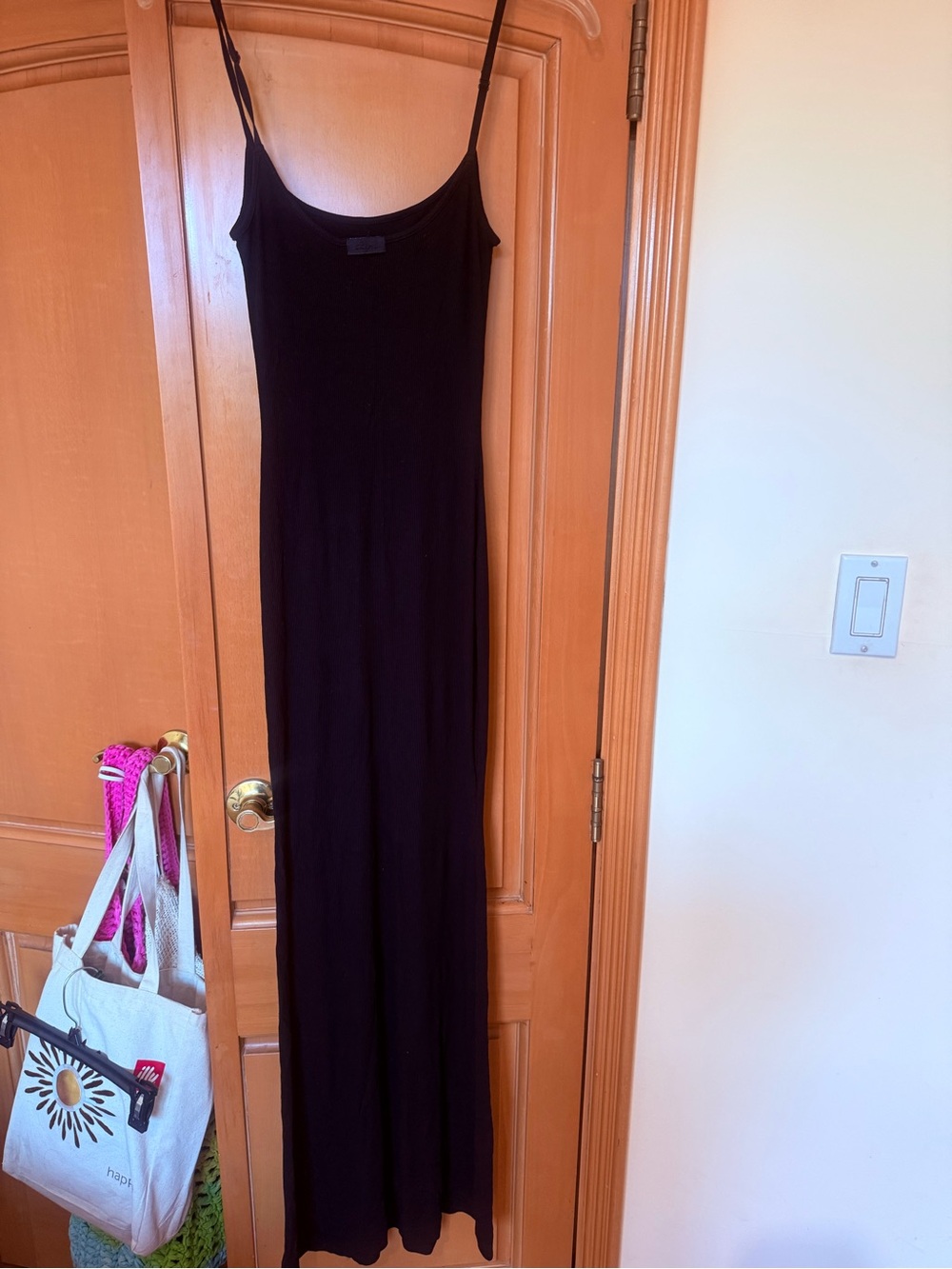 Women’s SKIMS Long Black Fitted Dress